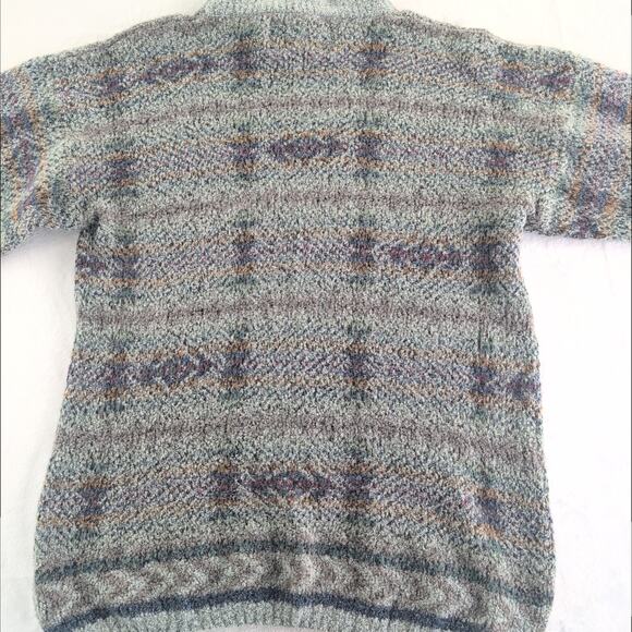 Vintage Nor'Easterly 100% Pure New Wool Sweater Size Medium Made In Scotland - Picture 8 of 10
